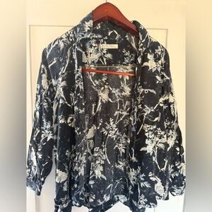 We The Free navy floral button up